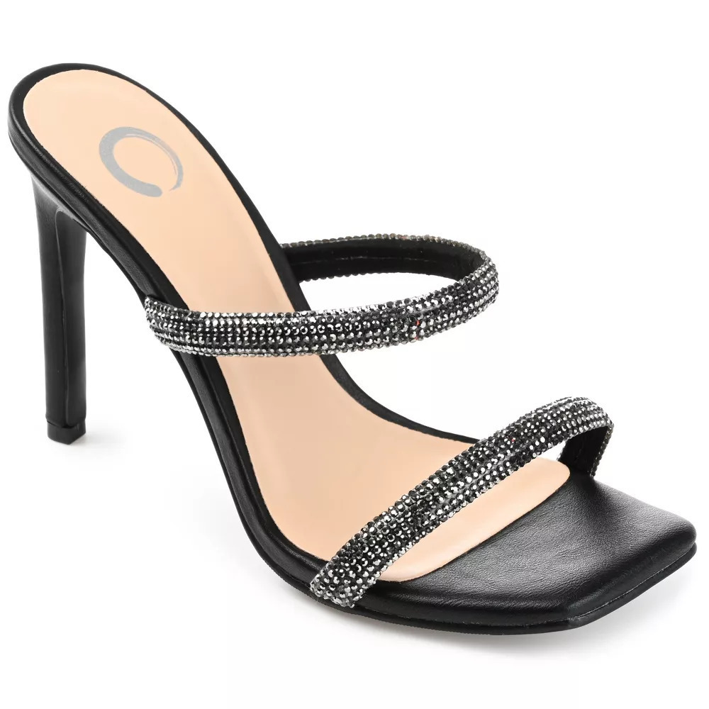 Journee Collection Reena Black 8.5 Heels - Women's Dress Shoes - Picture 2 of 3